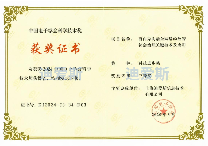 Science and Technology Award of China Electronics Society